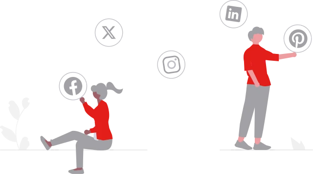 Social Media Marketing Services 1 social media management services illustration